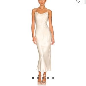 Shona joy la lune cowl neck midi dress